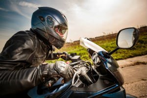 Motorcycle Helmet Increases Visibility