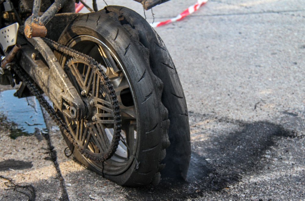 What to Do If Motorcycle Tire Blows?